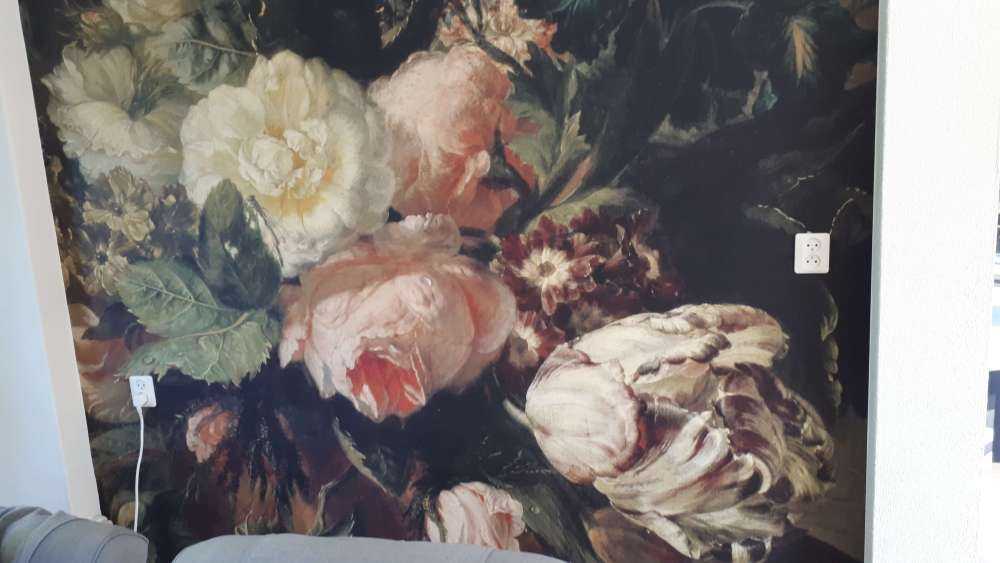 Bodegón con flores
