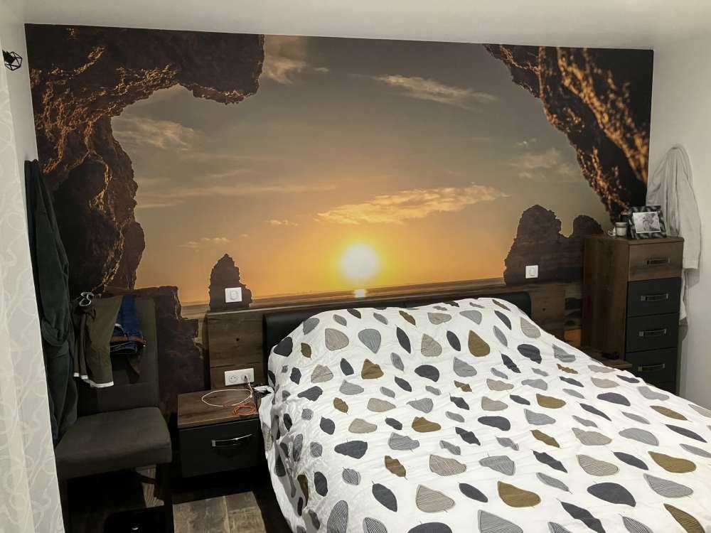 Amanecer desde una cueva