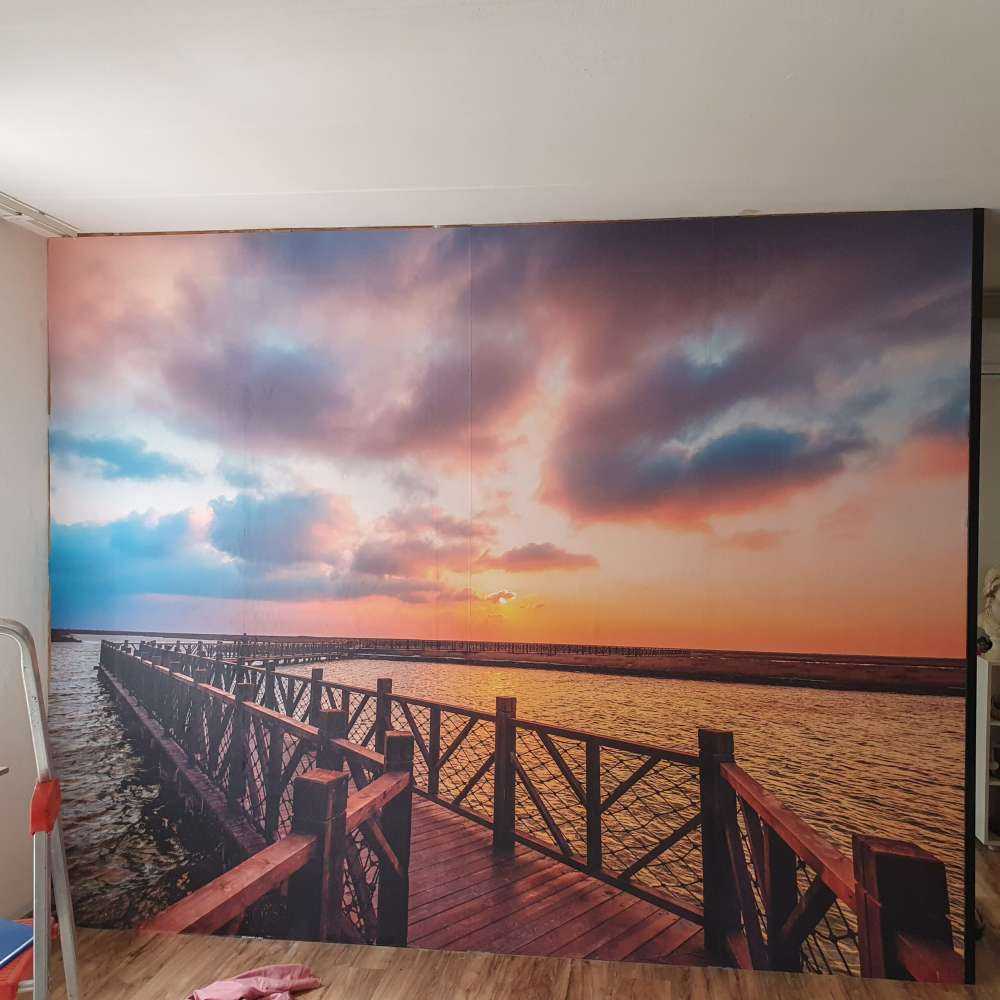 Amanecer sobre el mar