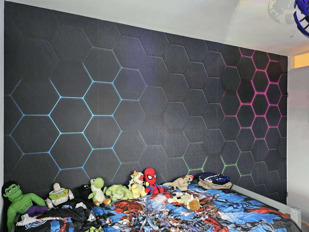 Hexágonos luminosos
