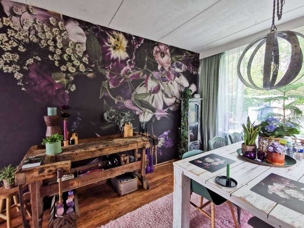 Pared de flores