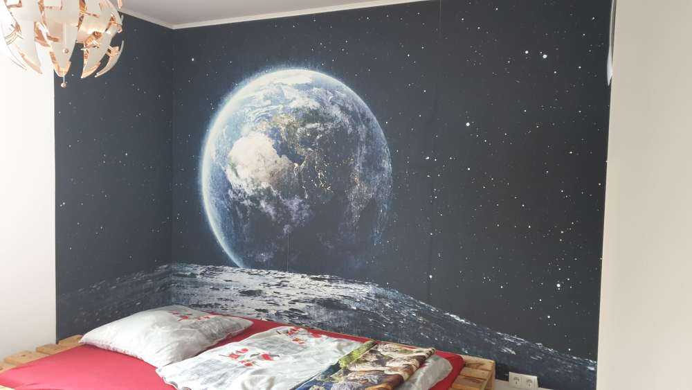 La luna y la tierra
