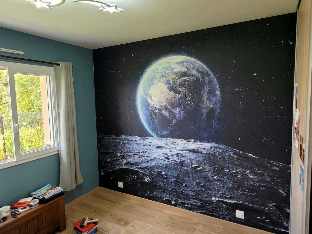 La luna y la tierra
