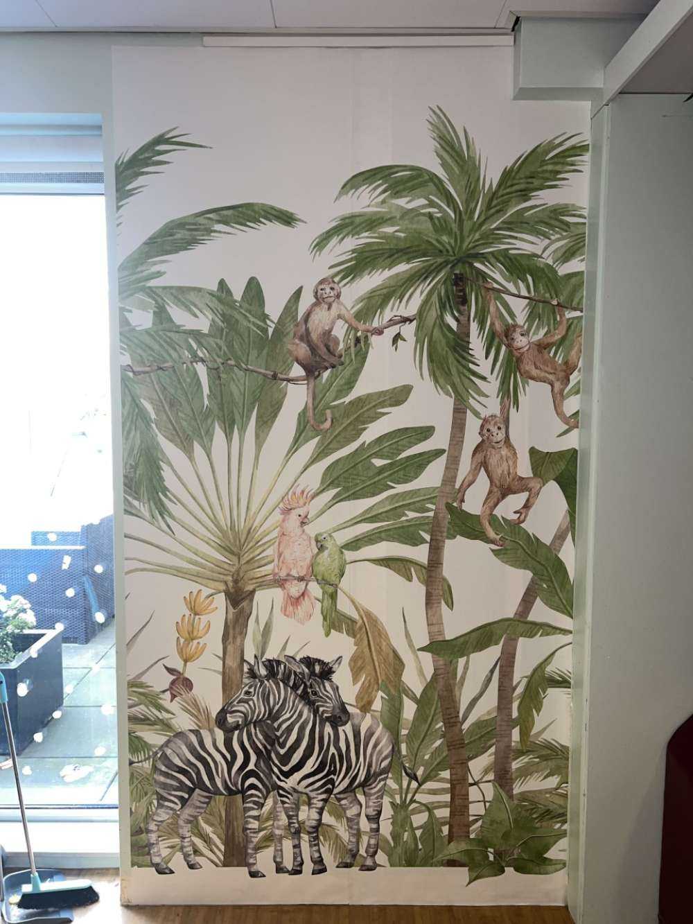 Animales de la selva en acuarela