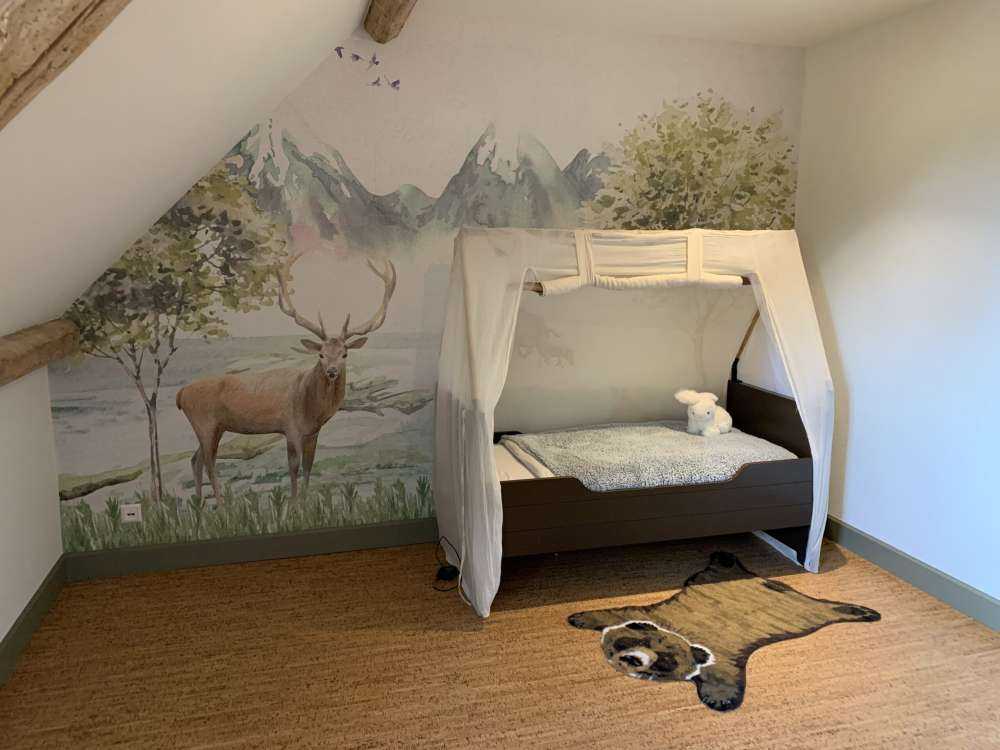 Animales del bosque en tonos grises