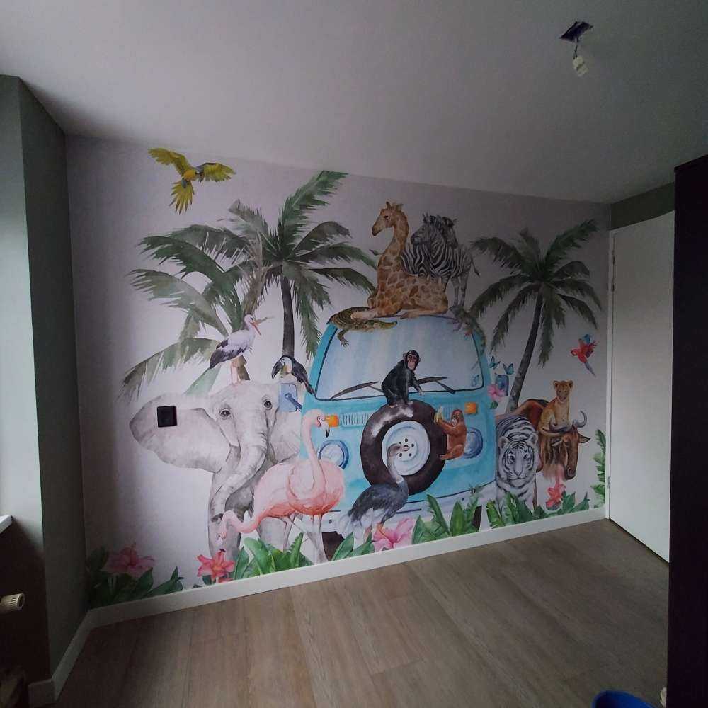 Alegres animales tropicales