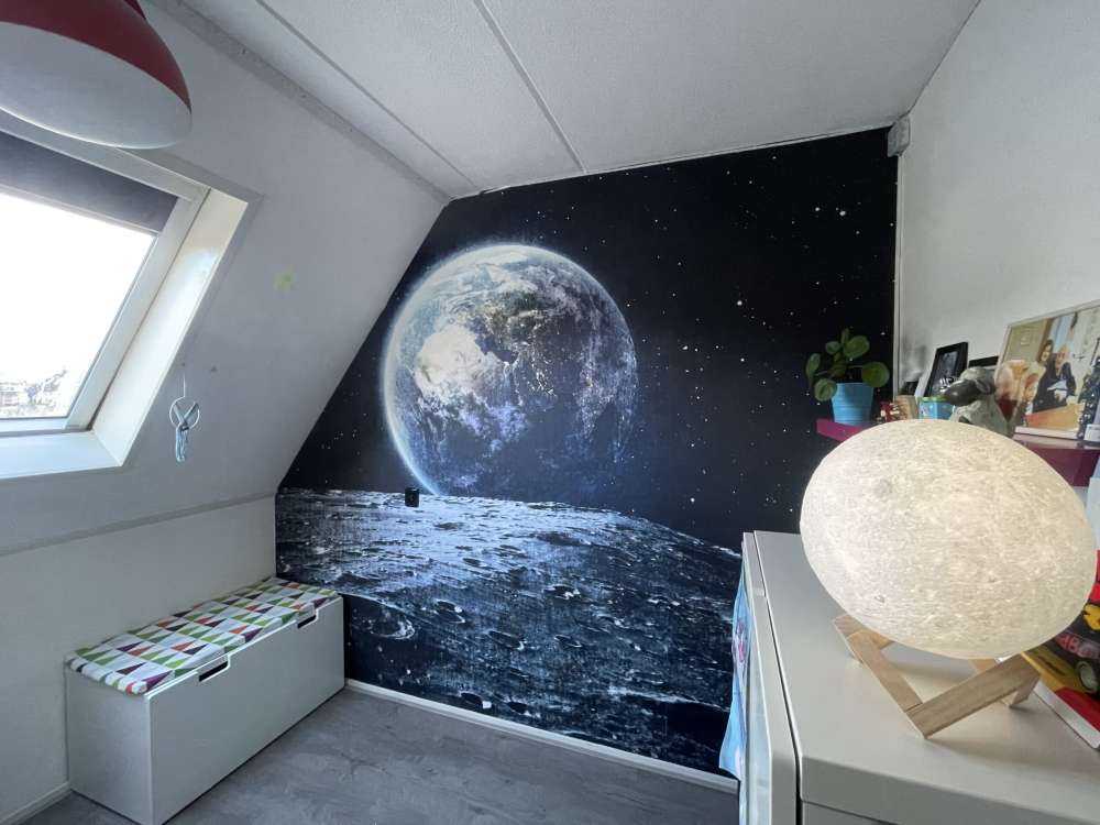 La luna y la tierra