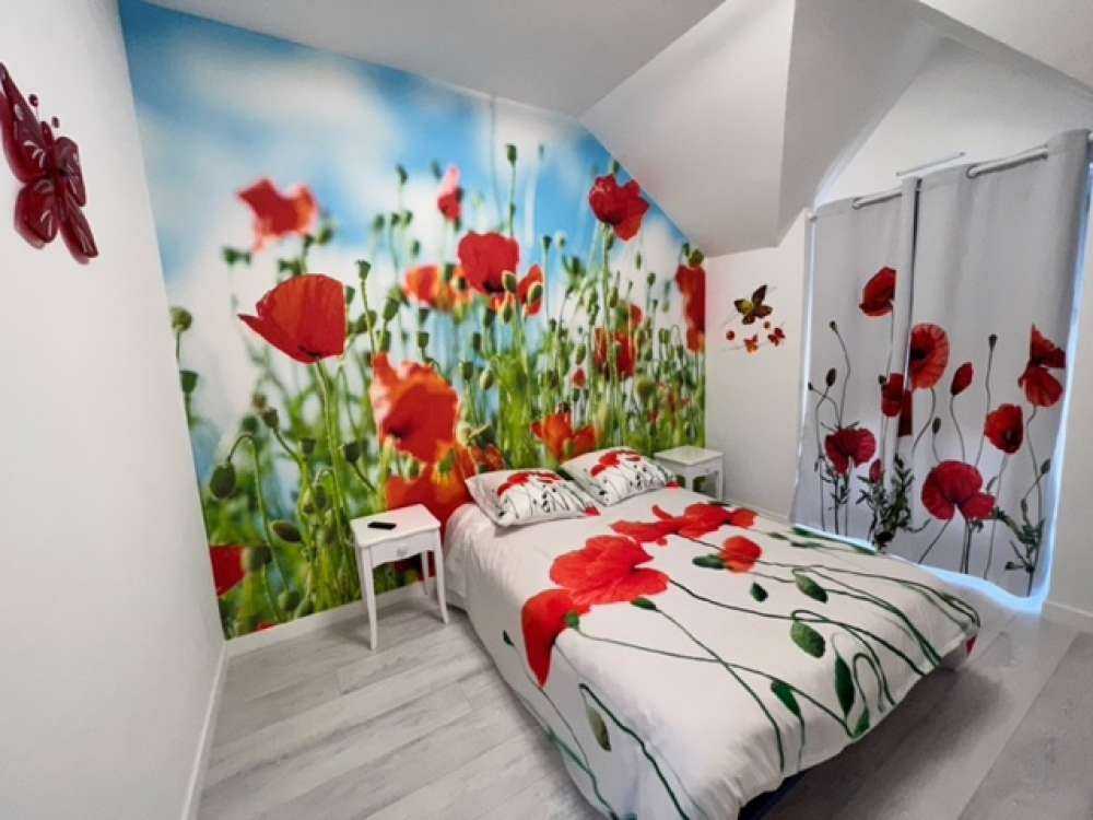 Campo con amapolas