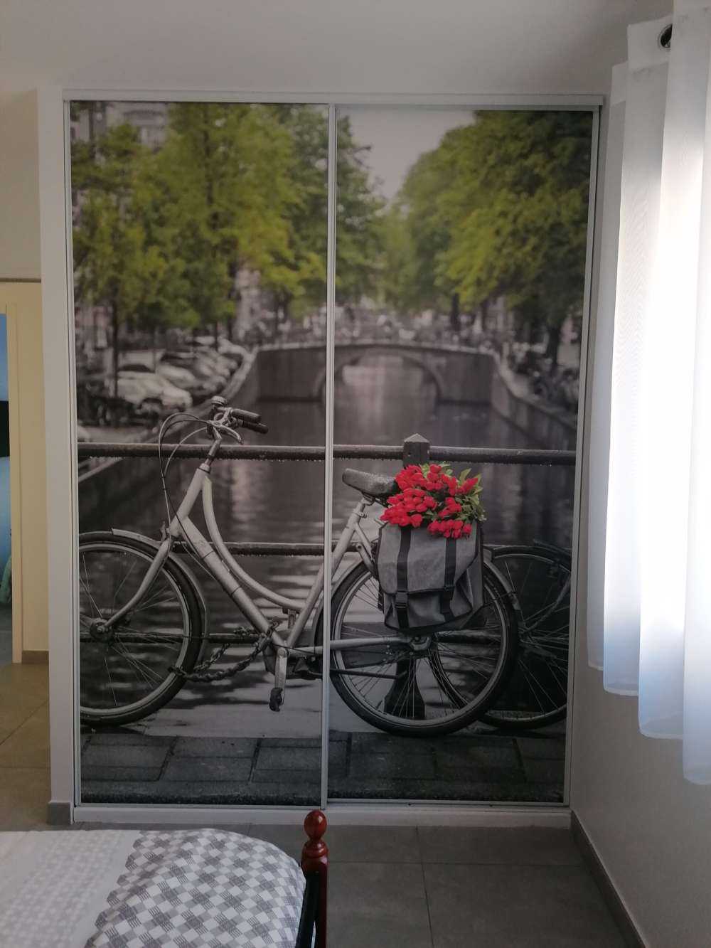 Bicicleta con flores