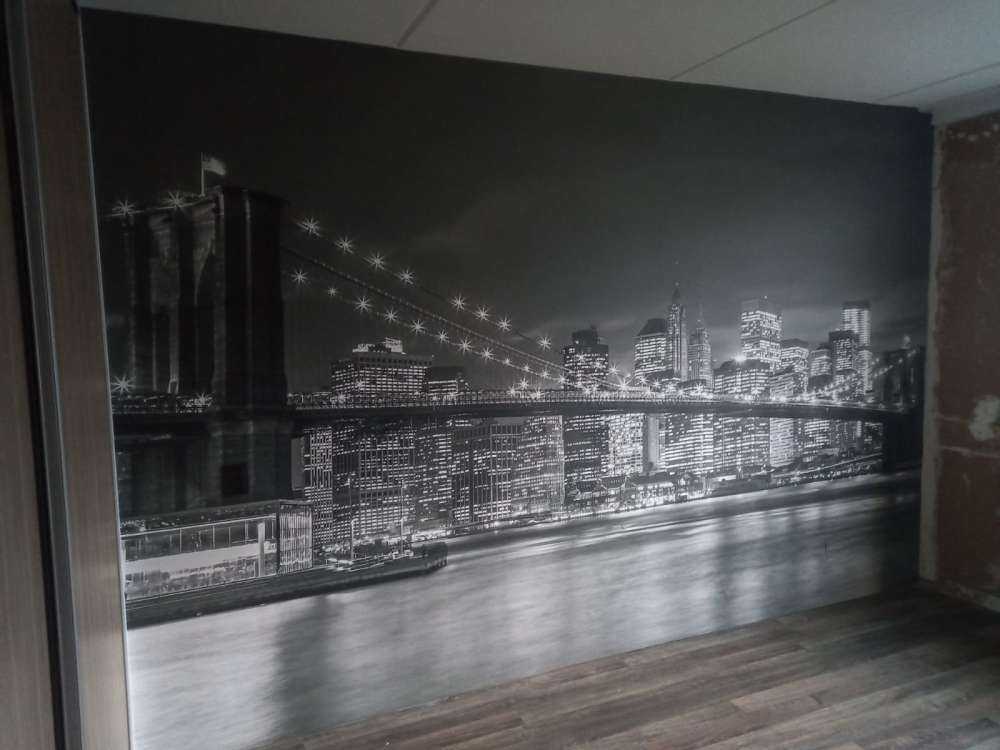 Puente de Brooklyn de noche
