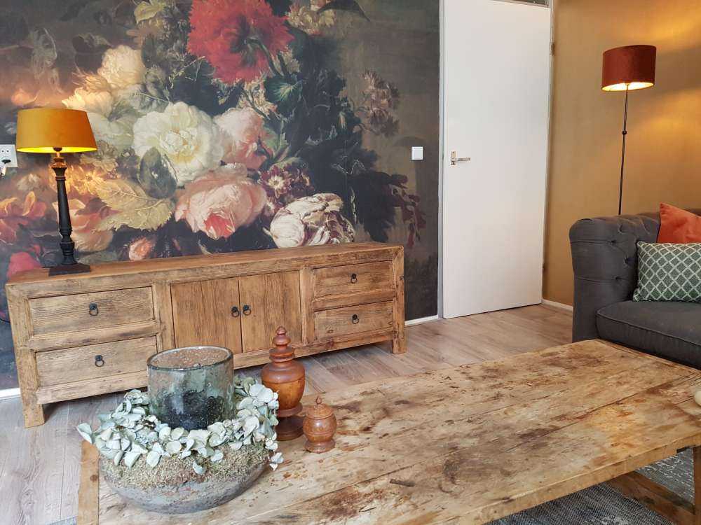 Bodegón con flores