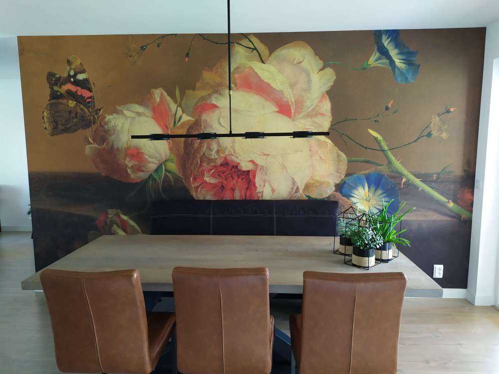 Bodegón con flores
