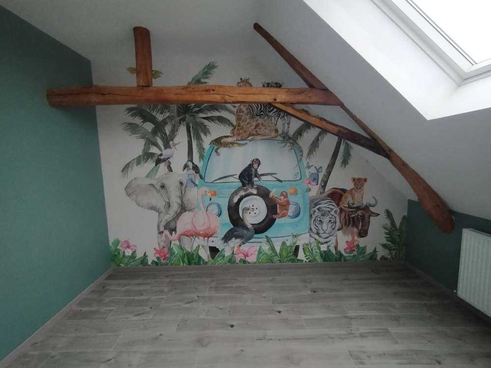 Alegres animales tropicales