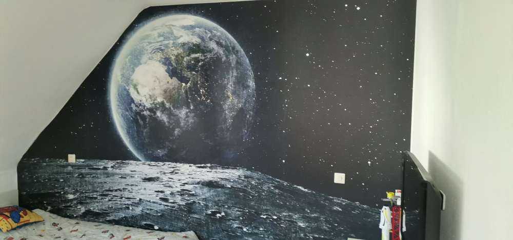 La luna y la tierra