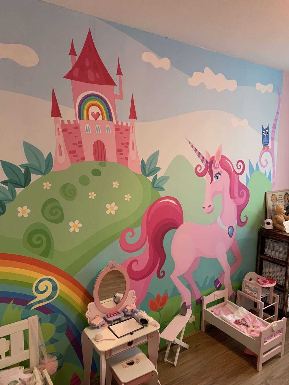 Unicornio en un castillo