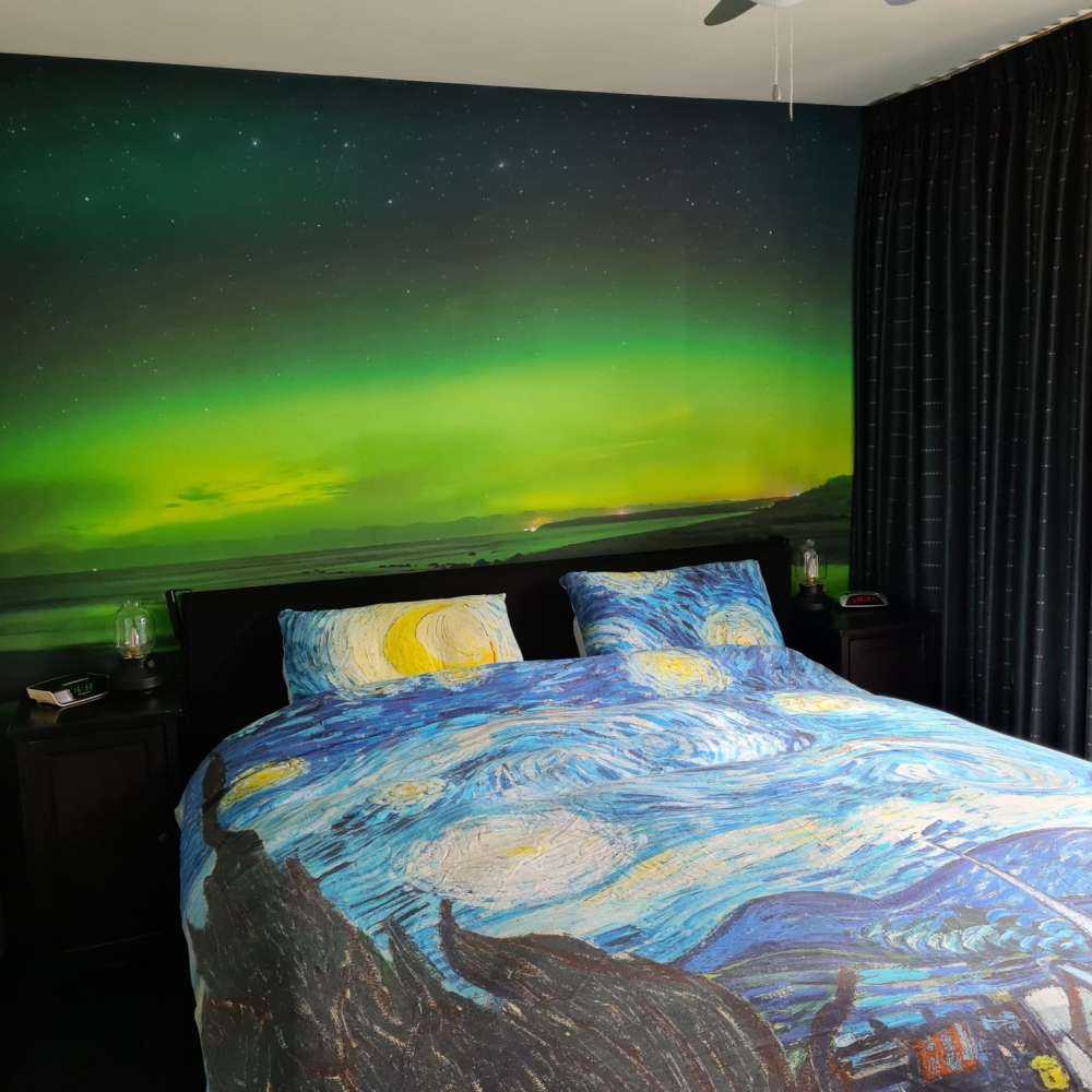 Una aurora boreal brillante