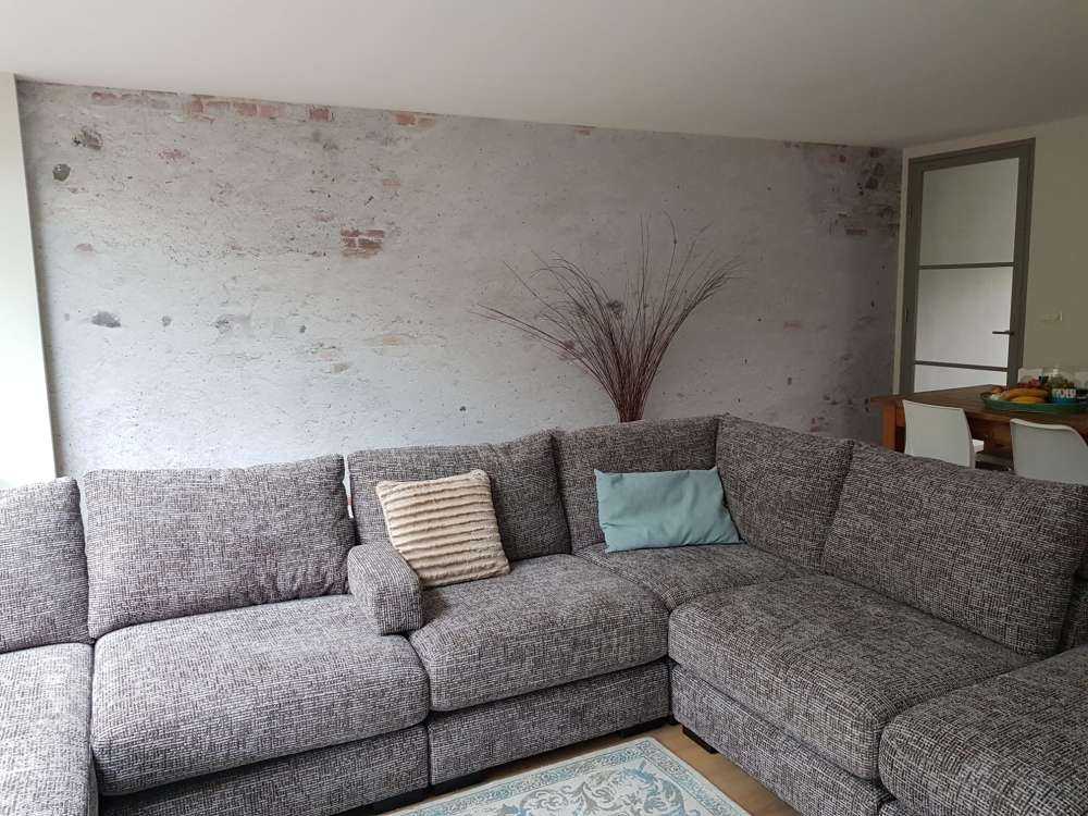 Muro antiguo con estuco