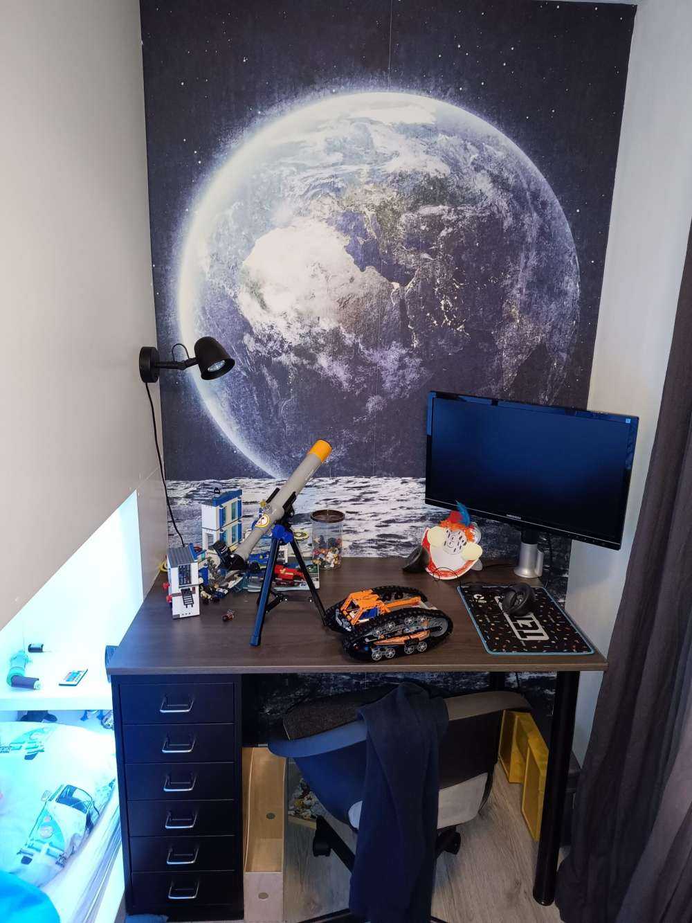 La luna y la tierra