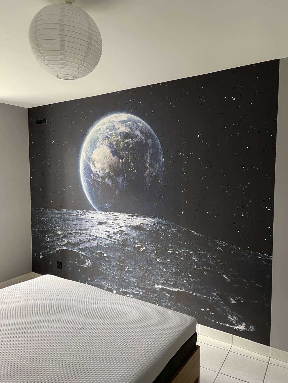 La luna y la tierra
