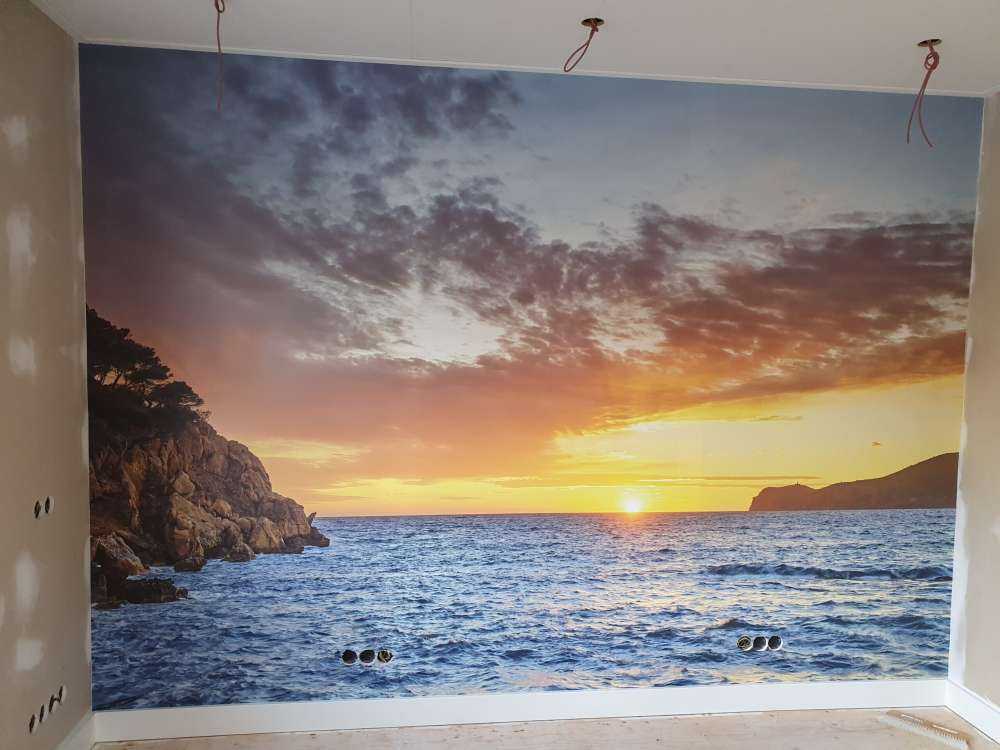 Puesta de sol en una isla