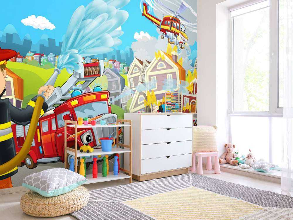 Sala infantil de bomberos