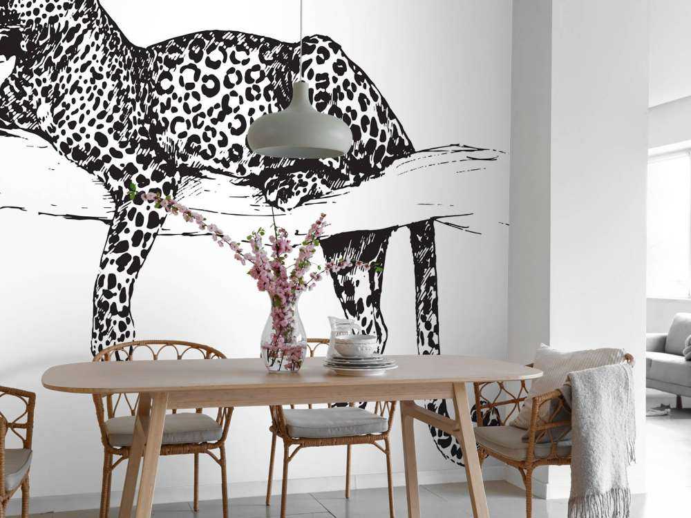 Leopardo dibujado