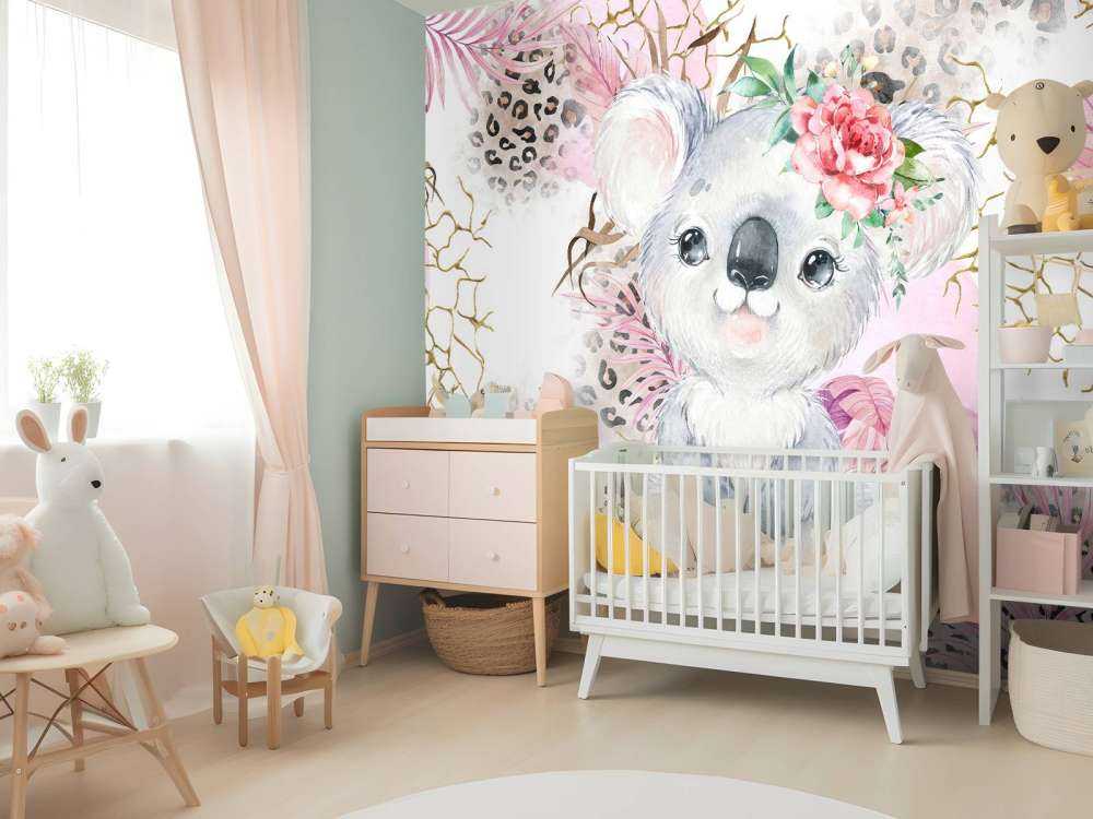 Bebé koala savana