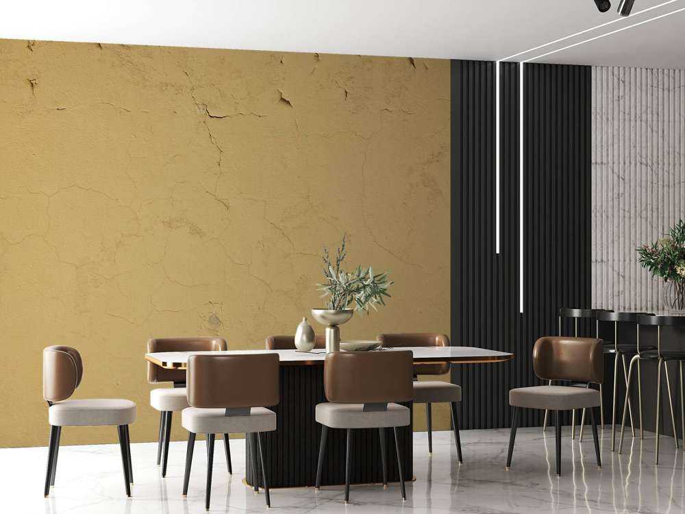 Pared con pintura agrietada