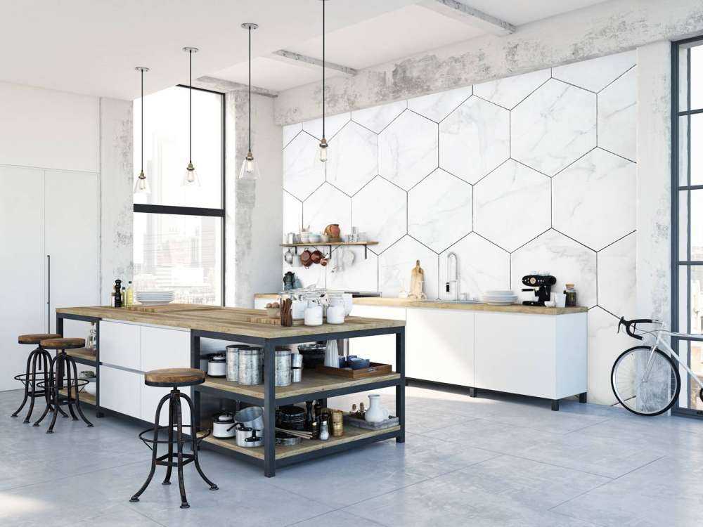 Hexágonos de mármol