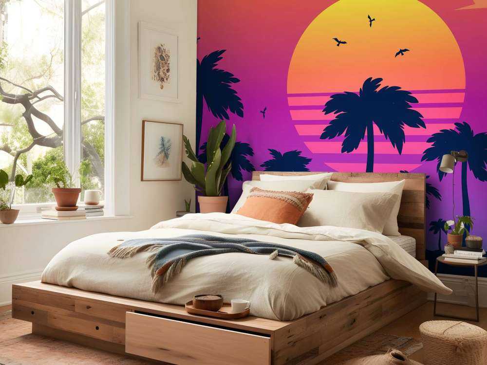 Ilustración de una puesta de sol