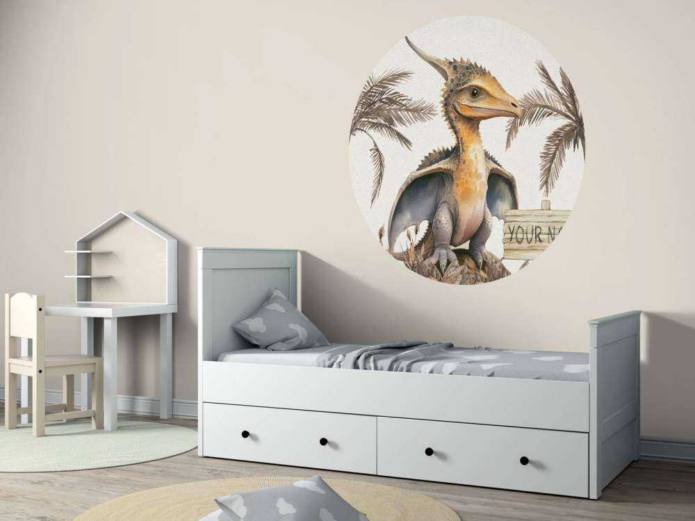 Bebé pteranodon en la jungla topo