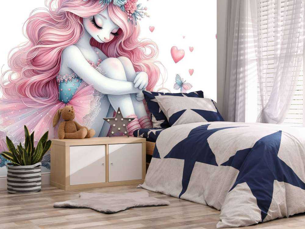 Unicornio soñador bailarina
