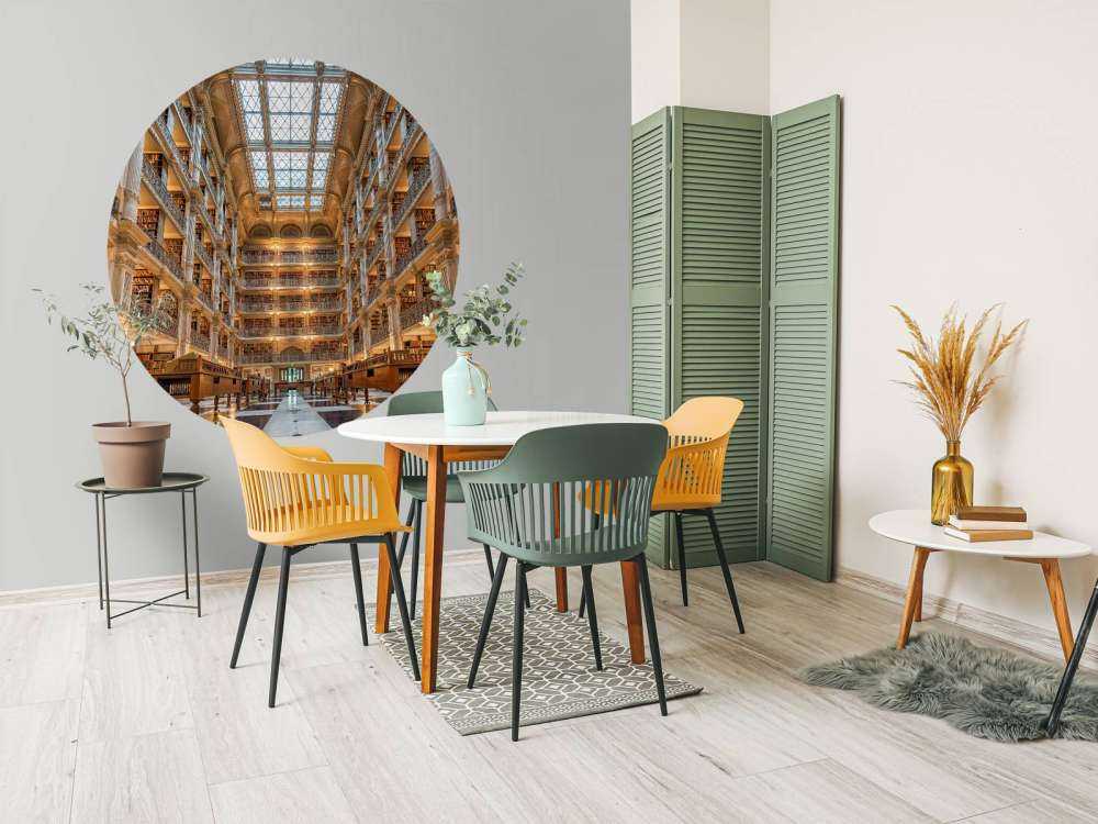 Sala de literatura iluminada