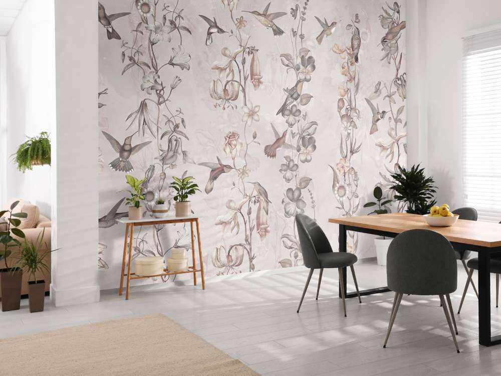 Flores de pradera y jardín amarillo claro