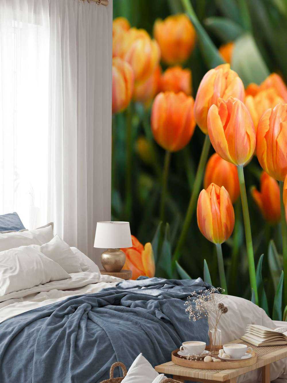 Tulipanes naranjas