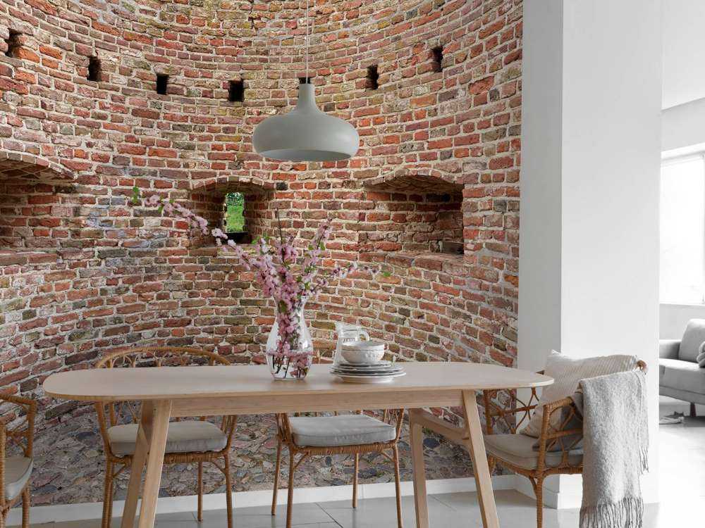 Muralla curvada de la ciudad