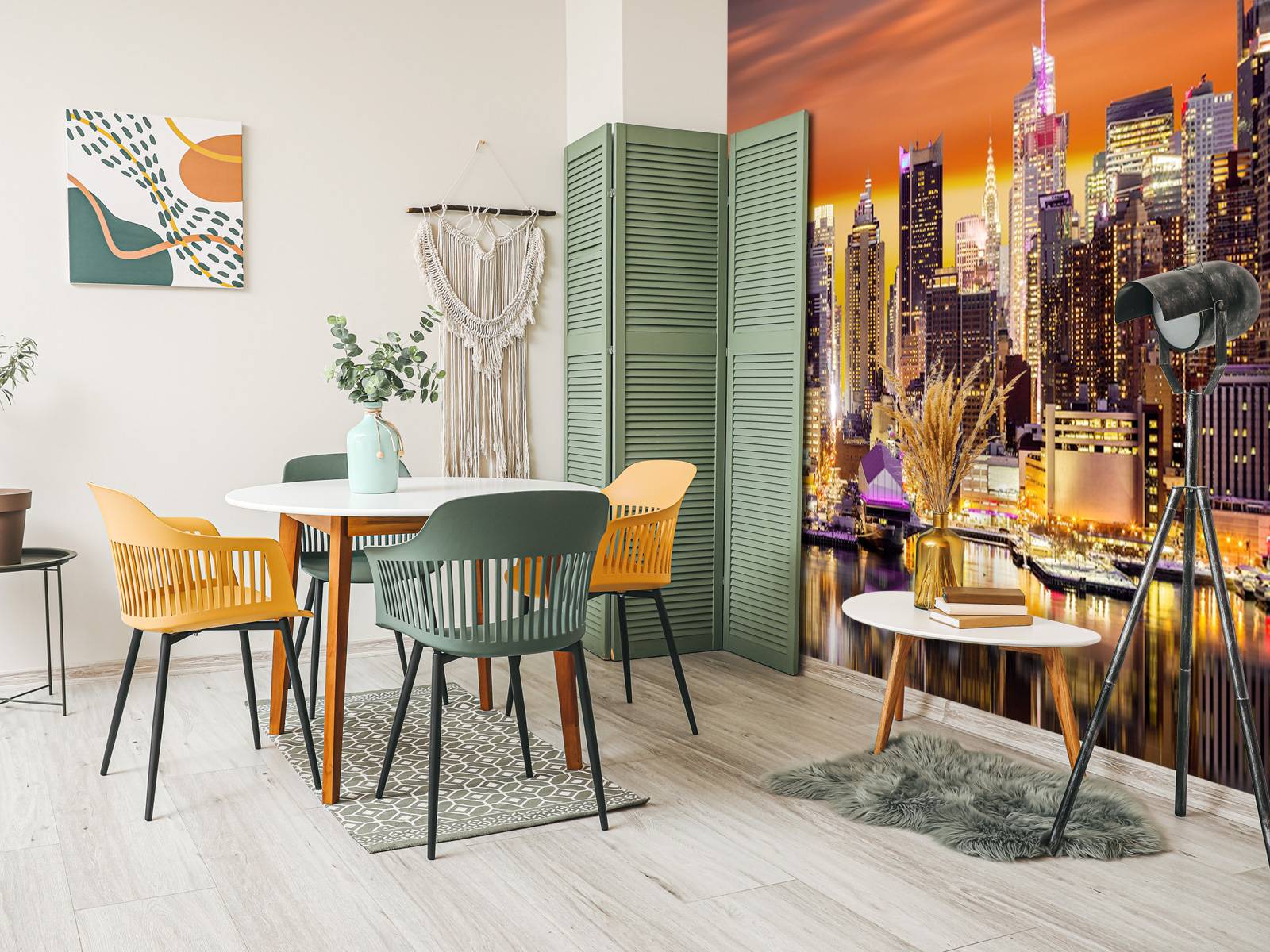 Papel Pintado - Panorama de la ciudad de Nueva York, image size:1600x1200