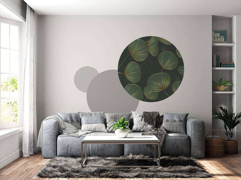 Hojas ornamentadas con oro