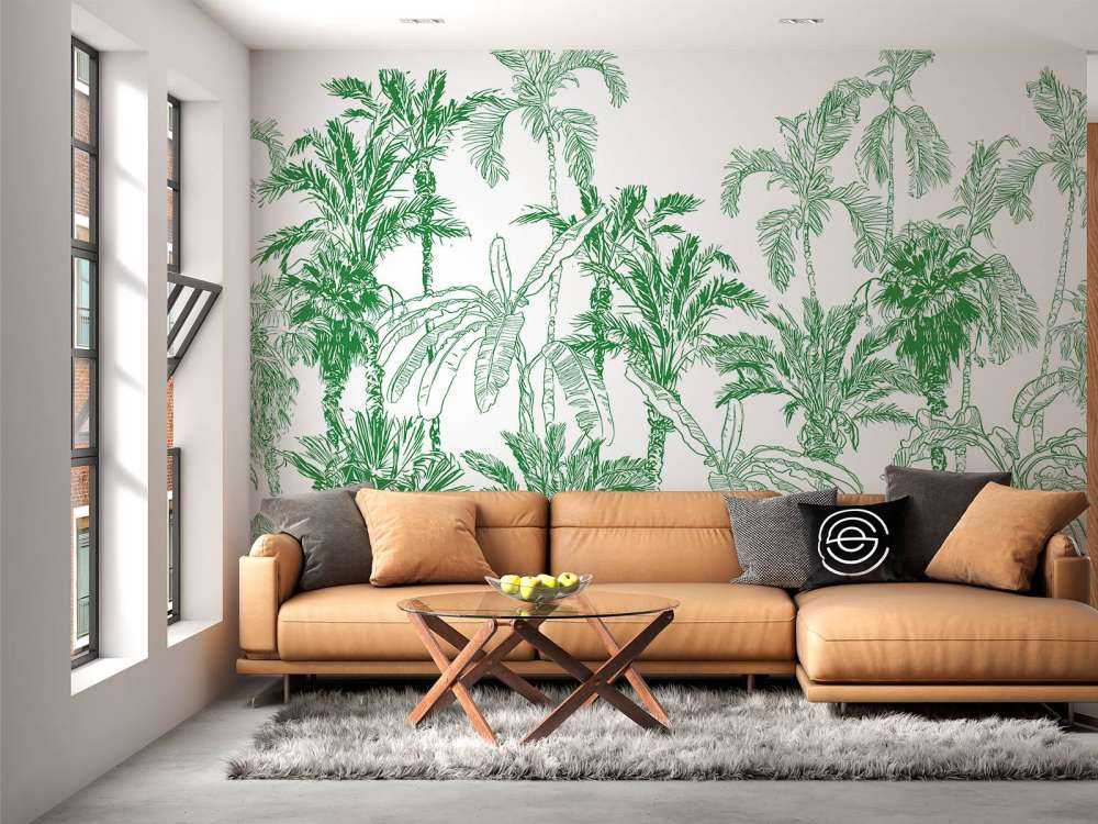 Ilustración de la selva verde