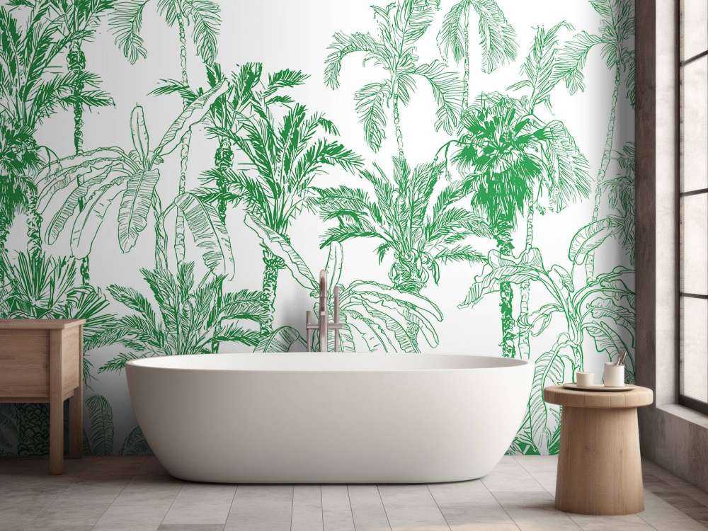 Ilustración de la selva verde