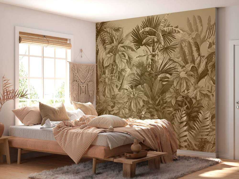 Selva tropical en sepia
