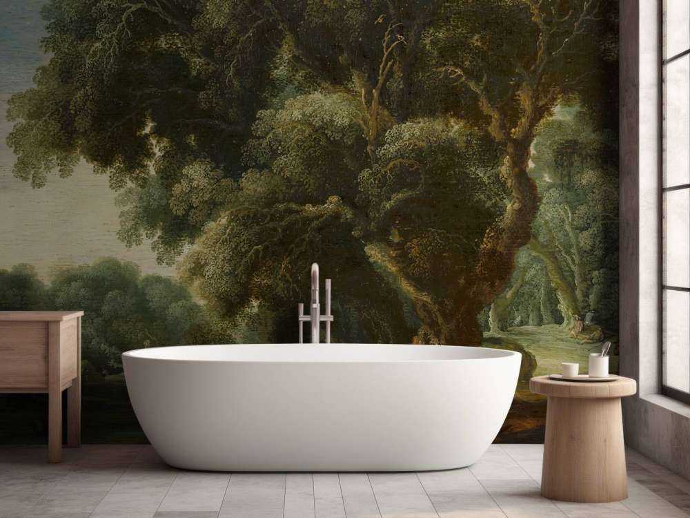 Paisaje de bosque imaginado