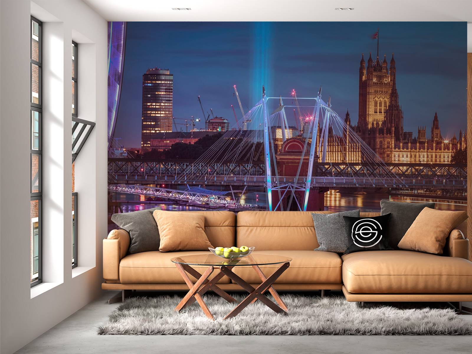 Muralo Papel Pintado Fotográfico (fieltro, 360 X 240 Cm), Diseño De Edificios De Berlín, Arquitectura, árbol, Puente De Pared, Pared De Salón, Dormitorio, Tamaño XXL, 360 X 240 Cm