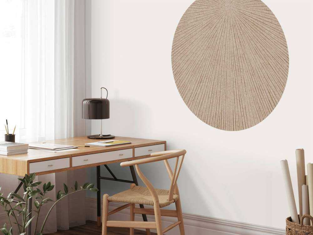 Estructura con líneas en marrón beige