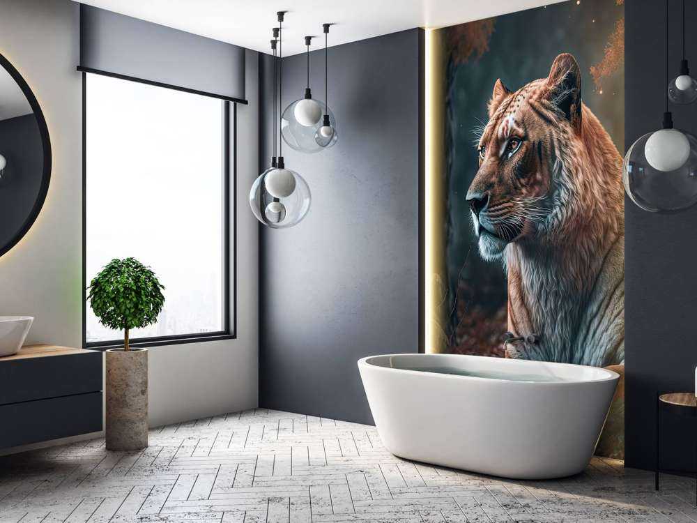 Ilustración de un león