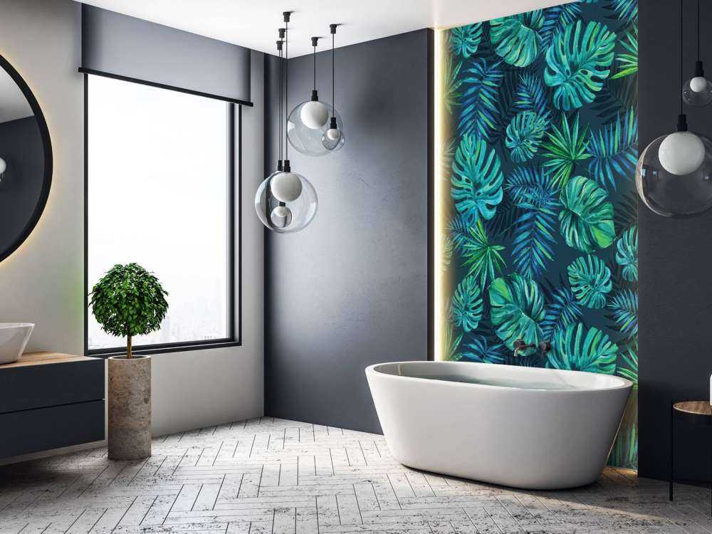 Plantas tropicales de acuarela