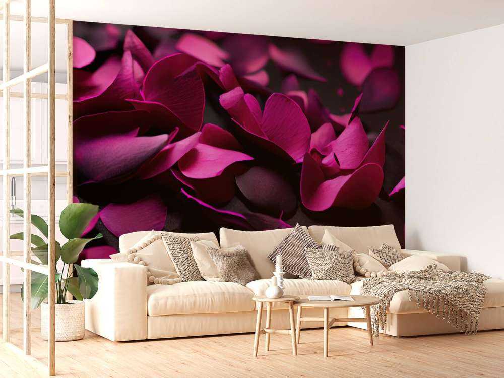 Hortensias rosa oscuro