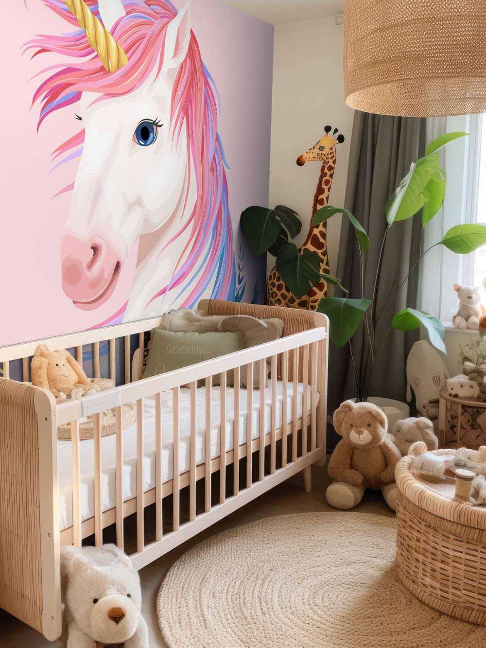 Unicornio con flores