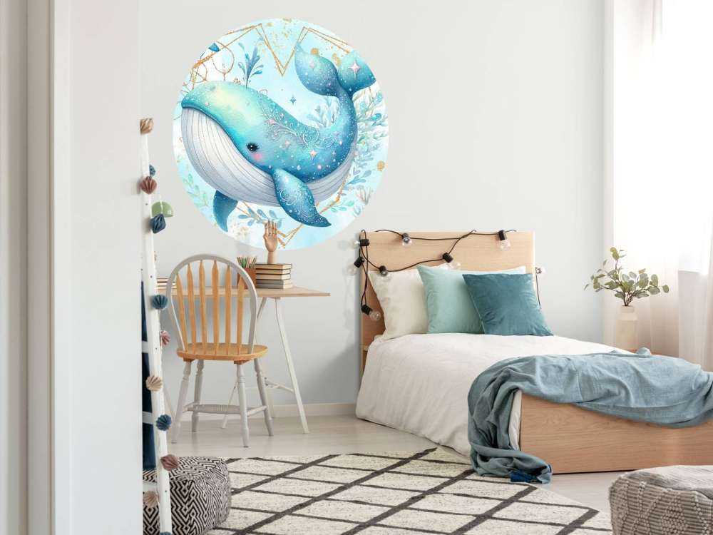 Ballena mágica en sueños oceánicos