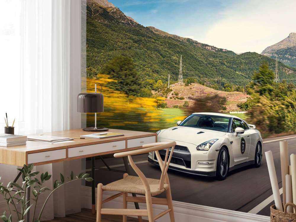 Nissan GT-R-r a toda velocidad